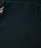 SUPERDRY Essential Logo Crew Sweatshirt-Eclipse Navy Eclipse Navy back view