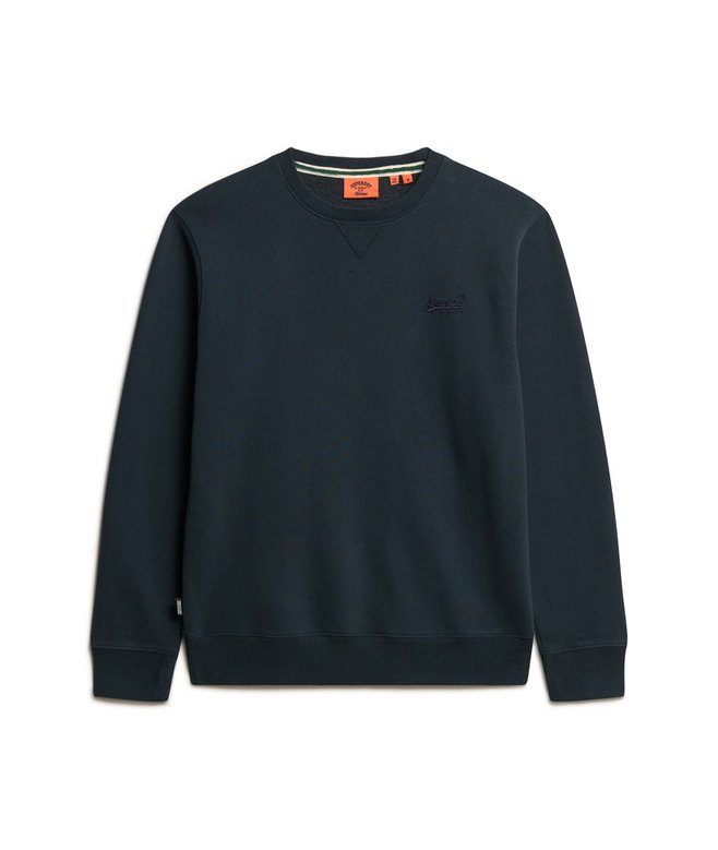 SUPERDRY Essential Logo Crew Sweatshirt-Eclipse Navy Eclipse Navy side view