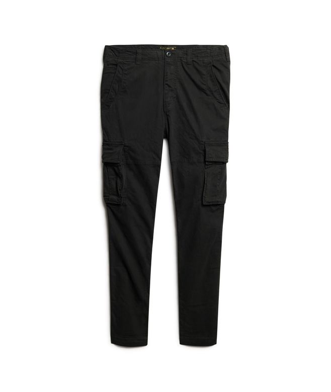 Core Cargo Pant-Washed Black-Front view