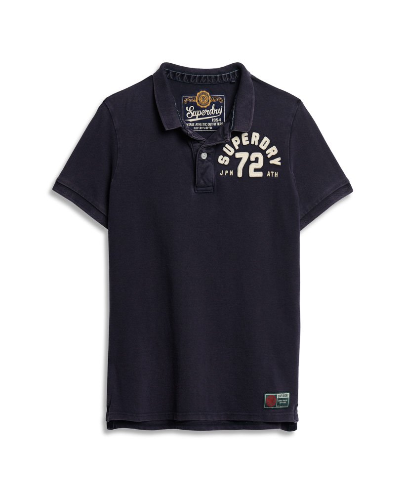 Vintage Athletic Polo-Eclipse Navy-Front view