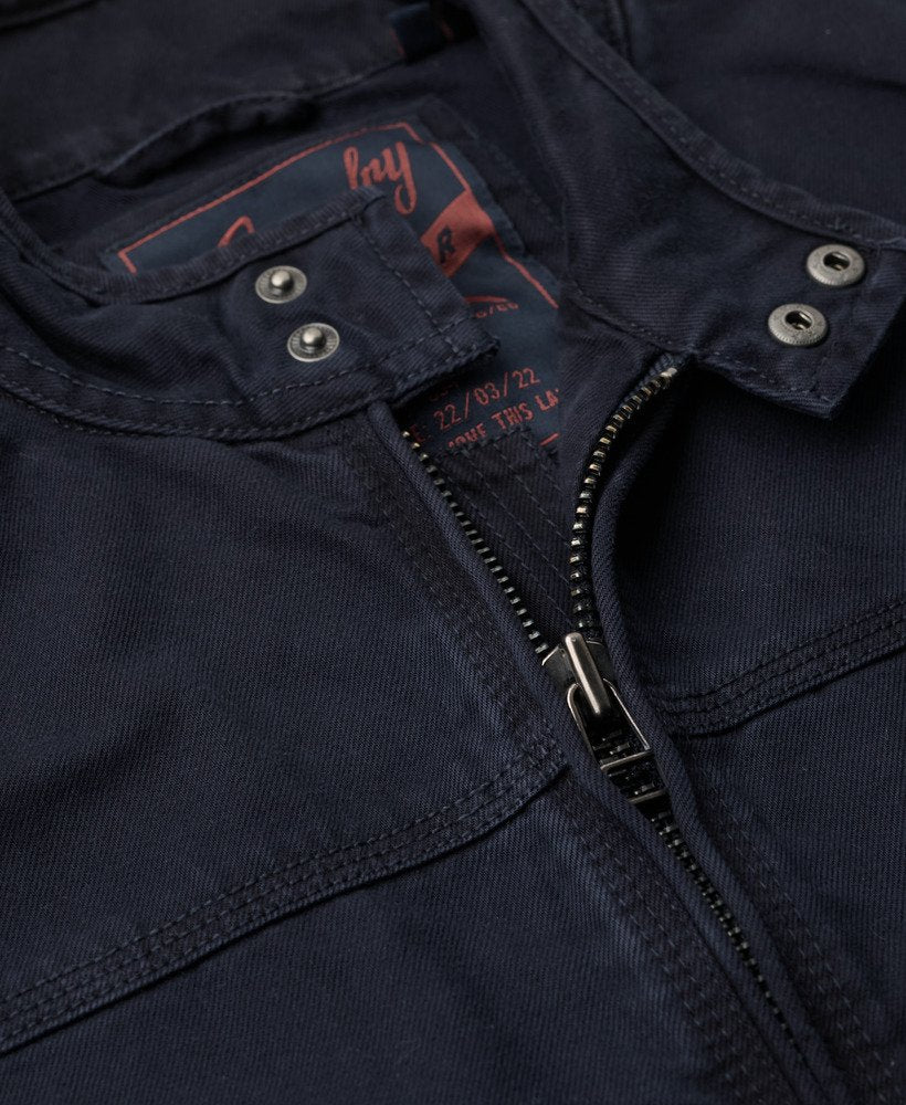 SUPERDRY Classic Harrington Jacket-Eclipse Navy ECLIPSE NAVY side view
