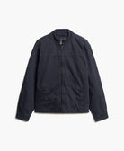 SUPERDRY Classic Harrington Jacket-Eclipse Navy ECLIPSE NAVY flat front view