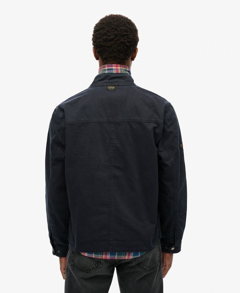 SUPERDRY Classic Harrington Jacket-Eclipse Navy ECLIPSE NAVY back view