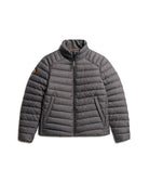 SUPERDRY Tweed Fuji Padded Jacket-Charcoal Marl CHARCOAL MARL alternate view