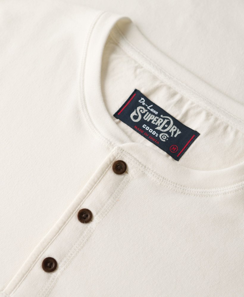 SUPERDRY Merchant- Grandad Top-Ecru Ecru view 53