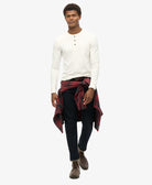 SUPERDRY Merchant- Grandad Top-Ecru Ecru view 44