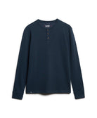 SUPERDRY Merchant Grandad Top-Eclipse Navy Eclipse Navy flat front view