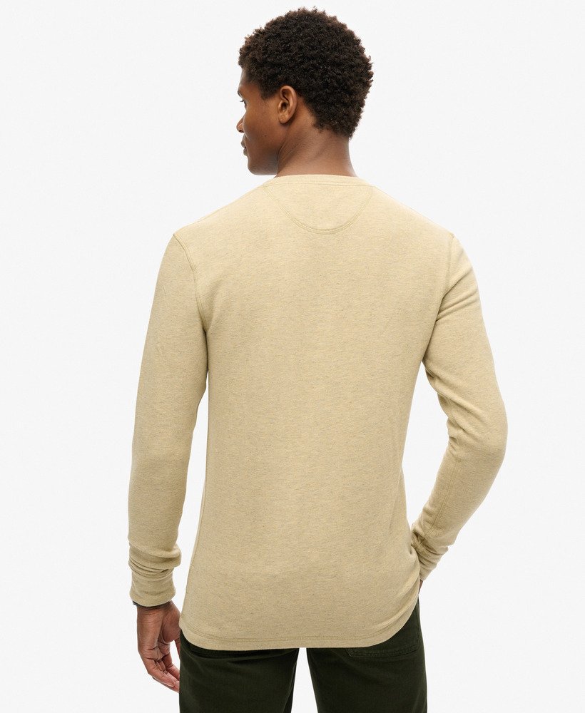 Merchant Grandad Top-Heritage Oat Grindle-Back view