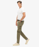 SUPERDRY Core Cargo Pant-Chive Green Chive Green model front view