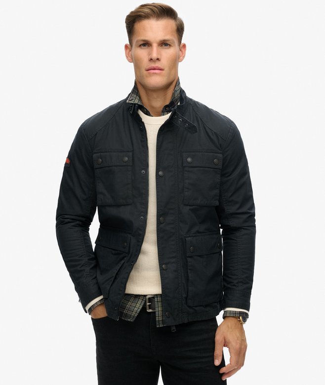 Merchant Wax Jacket-Eclipse Navy