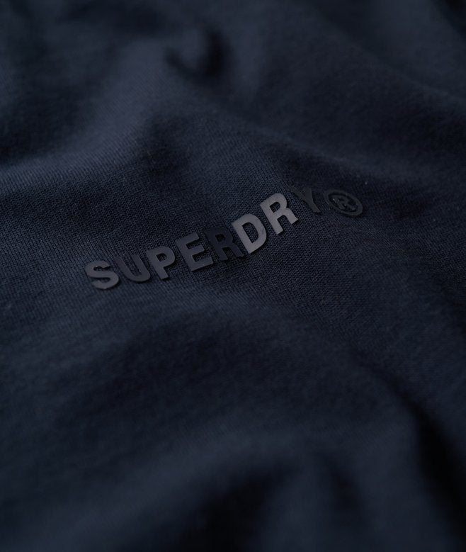 Tech Relaxed Tee-Deep Navy-Chest logo view