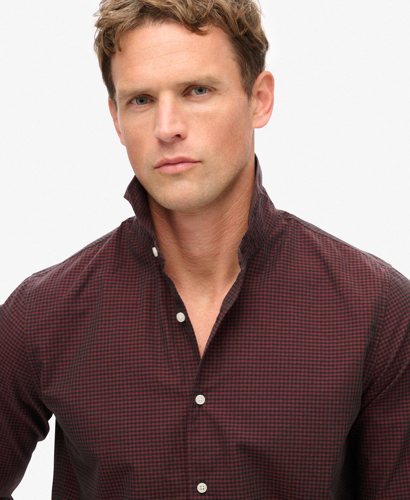 Casual Shirt-Red/Green Check-Collar view