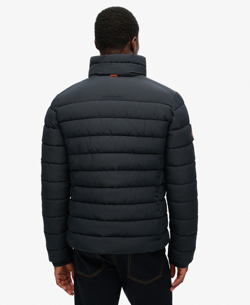 Fuji Embroidered Navy Padded Jacket-Back view