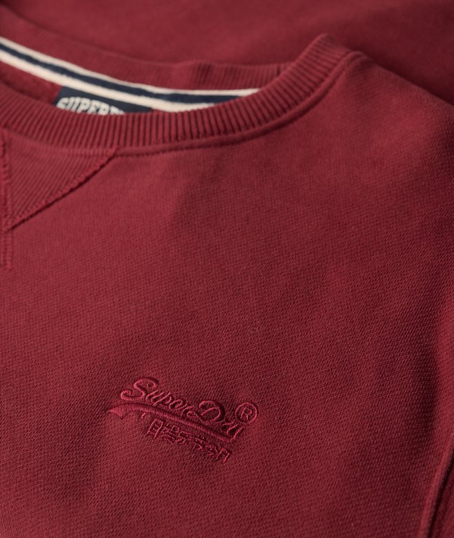 Essential Logo Crew Sweatshirt-Rich Burgundy