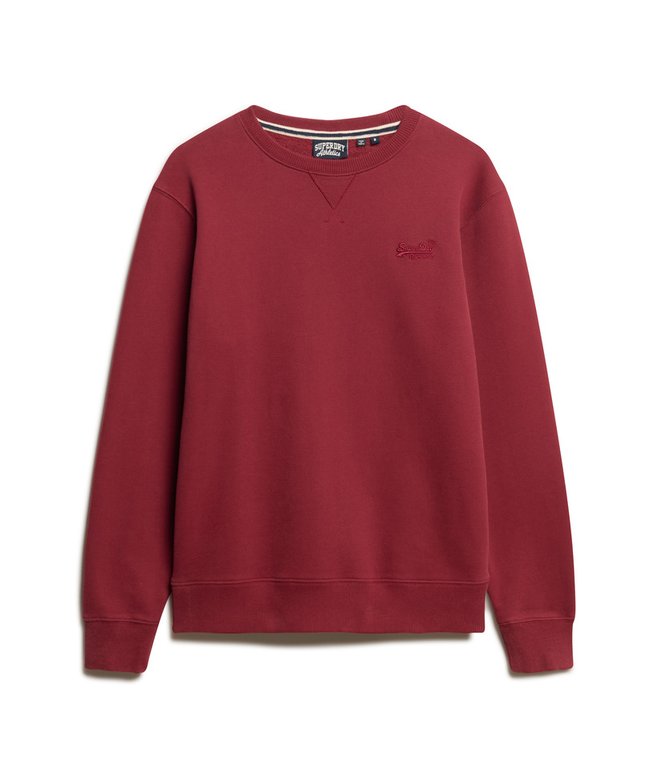 Essential Logo Crew Sweatshirt-Rich Burgundy