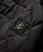 SUPERDRY Quilted Estate Jacket-Meteorite Black Meteorite Black close up view