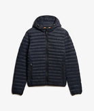 SUPERDRY Hooded Fuji Lite Eclipse Navy Jacket Eclipse Navy flat front view