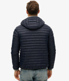 SUPERDRY Hooded Fuji Lite Eclipse Navy Jacket Eclipse Navy back view
