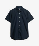 SUPERDRY Oxford Short Sleeve Shirt-Eclipse Navy Eclipse Navy side view