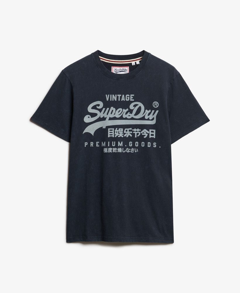 SUPERDRY Vintage Logo Classic Tee-Eclipse Navy Eclipse Navy front view