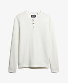 SUPERDRY The Merchant Store - Grandad Top-Ecru Ecru side view