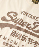 SUPERDRY Vintage Logo Workwear Relaxed Tee-Riff White Riff White side view