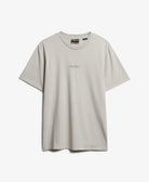 SUPERDRY Micro Logo T Shirt-Vapor Grey Vapor Grey front view