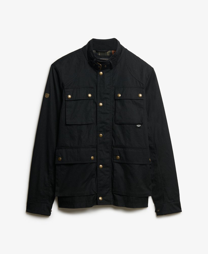 SUPERDRY Merchant Wax Racer Black Jacket BLACK alternate view