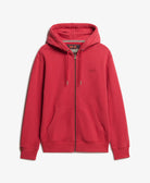 SUPERDRY Essential Logo Zip Hoodie-Prep Red Prep Red alternate view