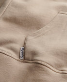 Superdry Ladies Ladies Essential Logo Cobblestone Grey Embroidered Hoodie Cobblestone Grey model front view