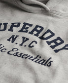 Superdry Ladies Athletic Essentials Relax Hood-Athletic Grey Marl Athletic Grey Marl alternate view