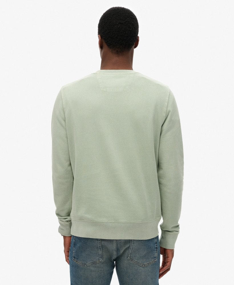 SUPERDRY Classic Essential Sweatshirt-Slate Grey Slate Grey back view