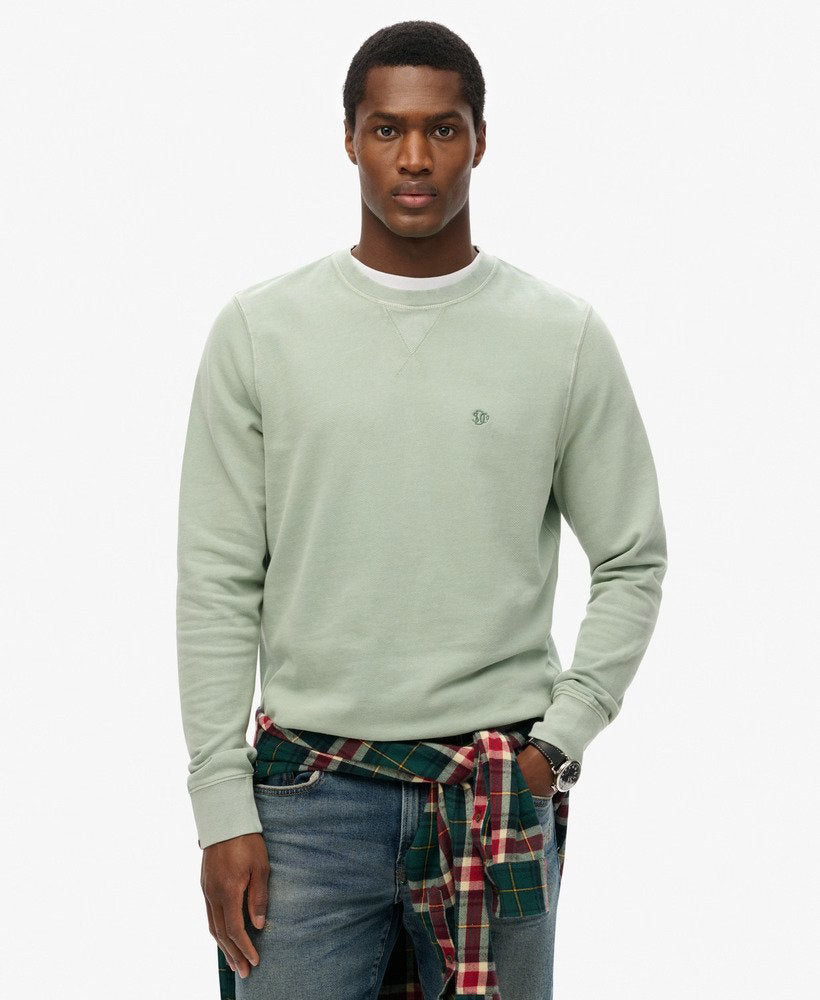 SUPERDRY Classic Essential Sweatshirt-Slate Grey Slate Grey front view