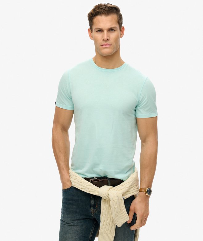 Classic Essential Tee-Washed Sky Blue