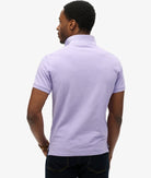 SUPERDRY Vintage Destroy Polo-Light Lavender Purple Light Lavender Purple back view