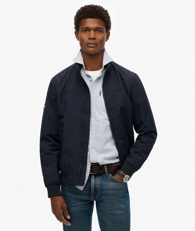 Nylon Harrington Jacket-Eclipse Navy