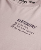 SUPERDRY Utility Sport Graphic Cloud Grey Tee Cloud Grey side view
