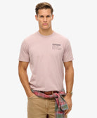 SUPERDRY Utility Sport Graphic Cloud Grey Tee Cloud Grey front view