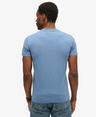SUPERDRY Essential Logo Embroidered Tee-Moonlight Blue Moonlight blue back view