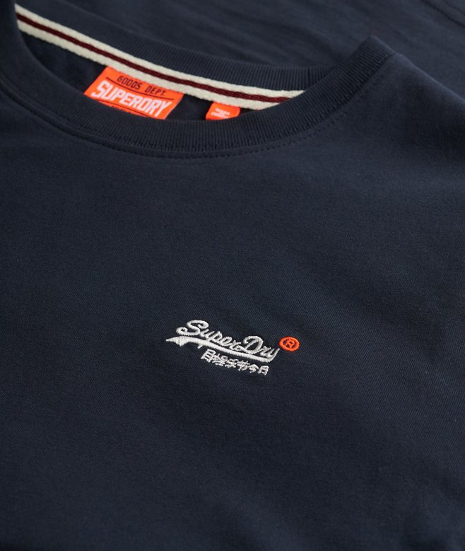 Essential Contrast Emb Tee-Eclipse Navy