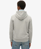 SUPERDRY Vintage Logo Heritage Relaxed Hood-College Grey Marl College Grey Marl back view