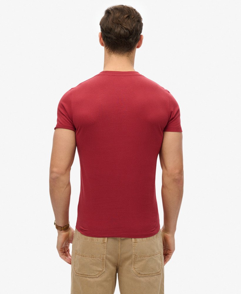 SUPERDRY Essential Logo T-Shirt-League Red League Red back view