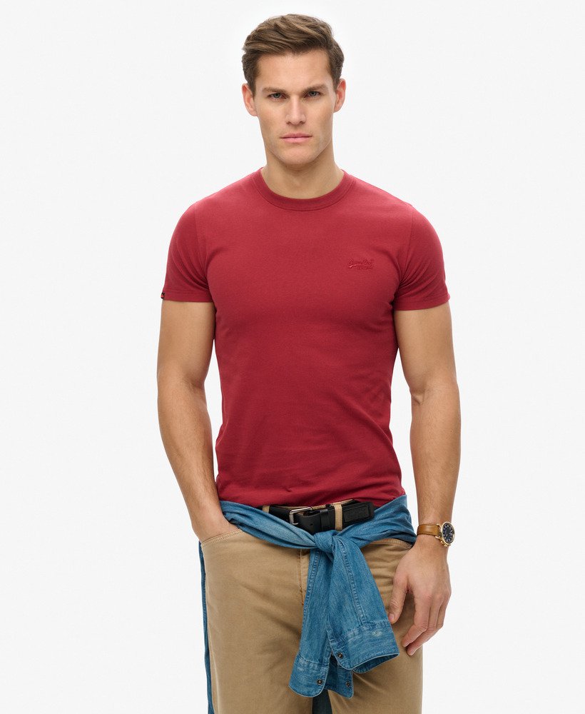 SUPERDRY Essential Logo T-Shirt-League Red League Red front view