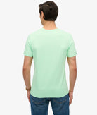 SUPERDRY Classic Essential Tee-Washed Green Ash Washed Green Ash full front view