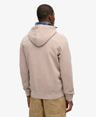 SUPERDRY Micro Logo Hoodie-Deep Beige Deep Beige back view
