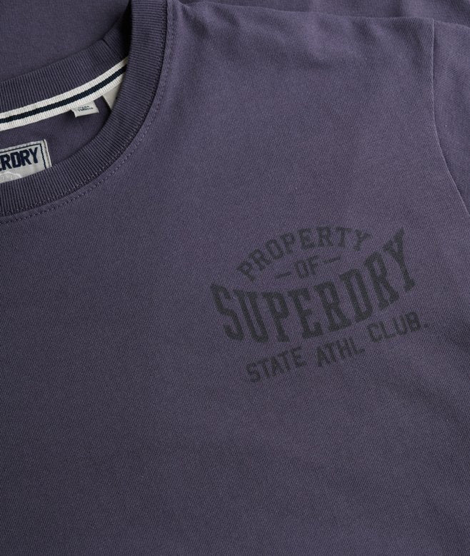 SUPERDRY Athletic Essential Tee-Greystone Greystone side view