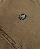SUPERDRY Expedition Fleece Half Zip-Silver Sage Silver Sage model front view