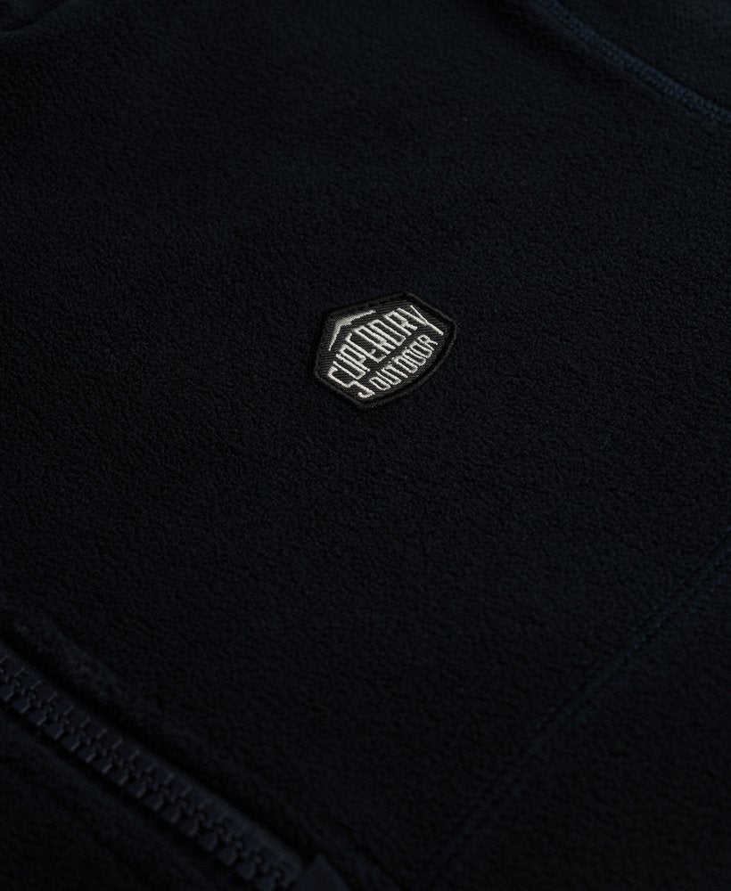 SUPERDRY Expedition Fleece Half Zip-Eclipse Navy Eclipse Navy model front view