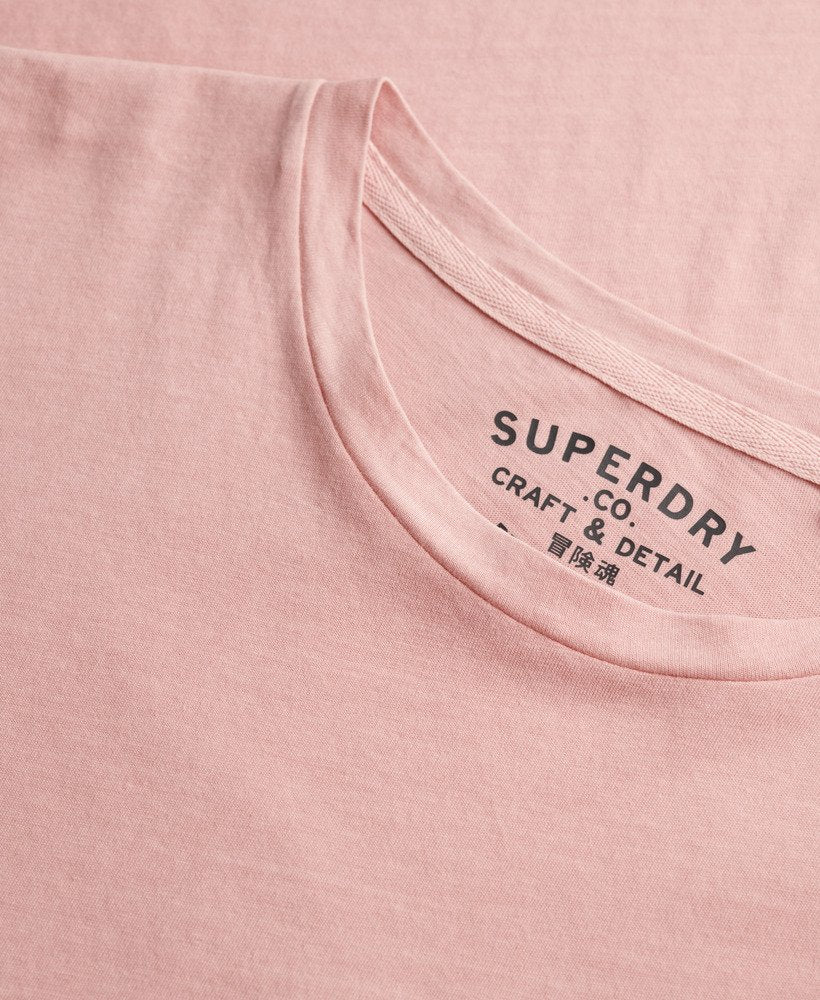 Men's Classic Essential Pocket Tee-Light Blush Pink-Close Up View