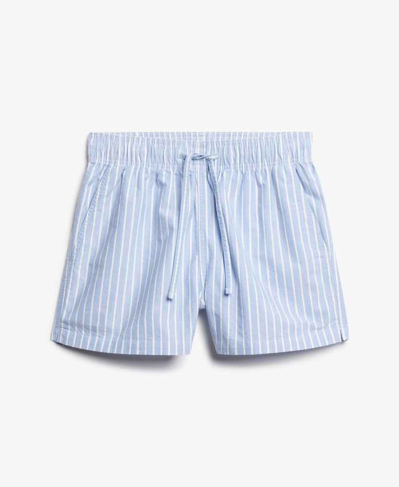 Superdry Ladies Cotton Stripe Elastic Short-Broker Blue Stripe Broker Blue Stripe alternate view